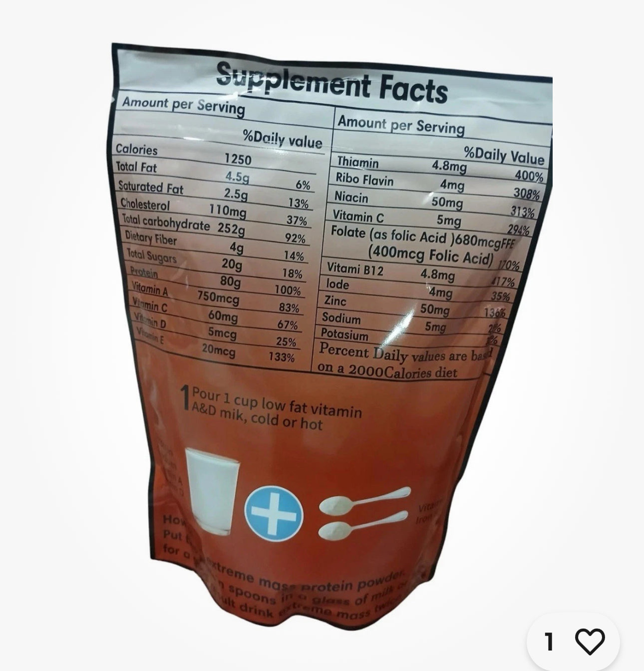 Protein extreme mass