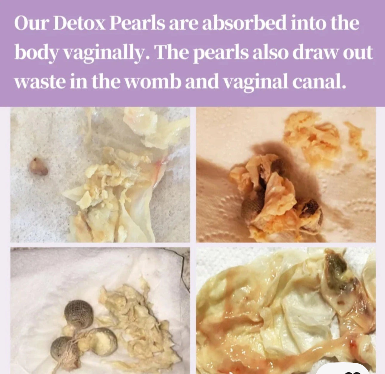 Detox tampons vaginal