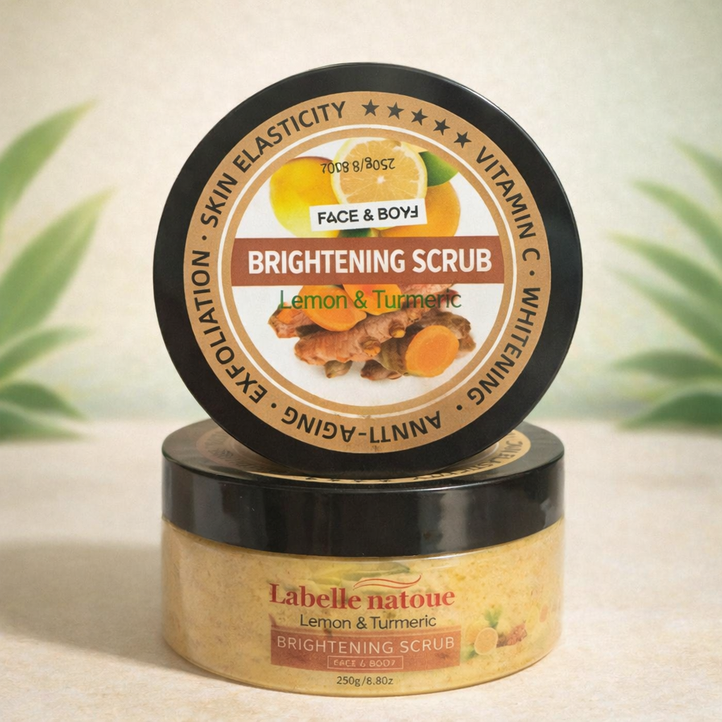 Lemon & turmeric brightening scrub