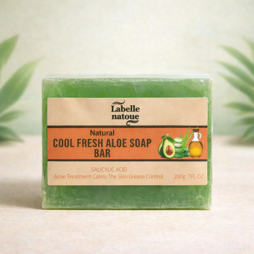 Cool fresh aloe soap bar