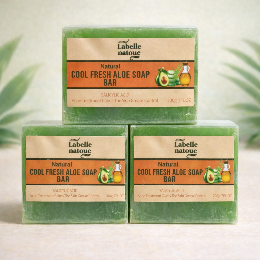 Cool fresh aloe soap bar