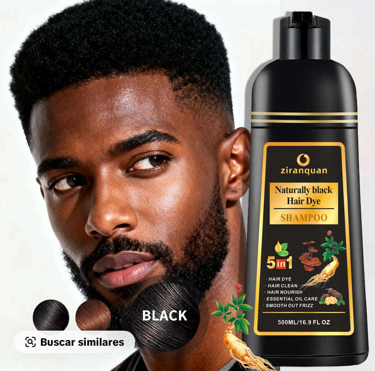 Black hair dye