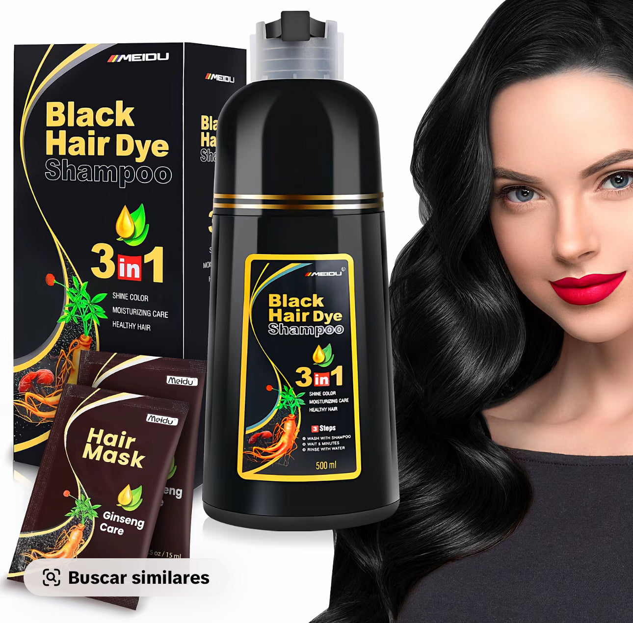 Black hair dye